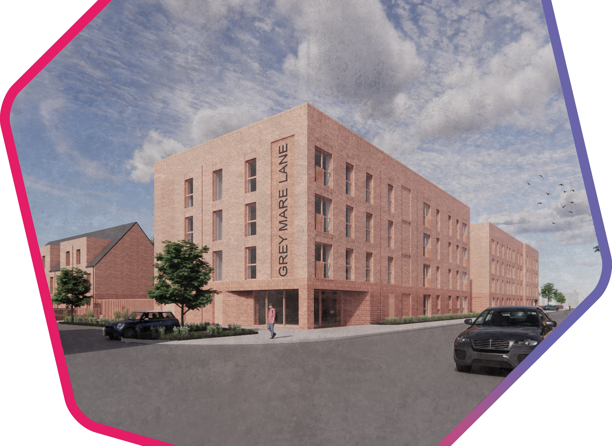 CGI of Grey Mare Lane Building